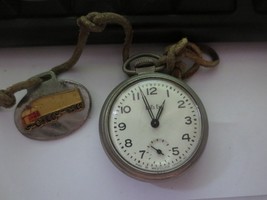 Bulls Eye by Westclox Mechanical Wind Up Vintage Pocket Watch USA works - $18.51