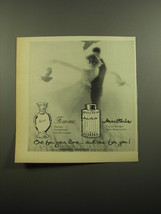1960 Marcel Rochas Femme Perfume and Moustache Cologne Advertisement - $14.99