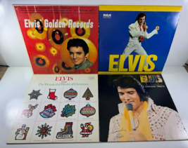 Lot of 4 Elvis Presley Vinyl Albums Golden Christmas Canadian Tribute Records - £39.10 GBP
