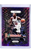 2023 2023-24 Panini Prizm Monopoly Purple Wave #47 Bam Adebayo Miami Heat Card - £1.85 GBP