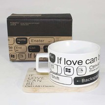 SYNC - [If Love Can Be] Espresso Cup / Wood Coaster (2.5 inch height) - £7.58 GBP