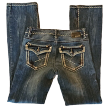 Petrol Bootcut Jeans Womens 26 Thick Stitch Low Rise Flap Pocket Denim 2... - £21.56 GBP