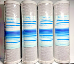 5 Pack Geekpure Carbon Block Whole House Replacement Water Filter 10" X 2.7" - $40.19