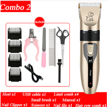 Dog Hair Clipper Electric Shaver Trimmer Puppy Grooming Blade Clipper Combo 2 - £31.16 GBP