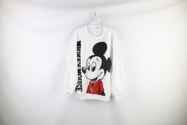 Vintage 80s Disney Mens Large Spell Out Big Logo Mickey Mouse Sweatshirt USA - £94.92 GBP