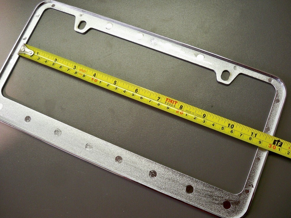Engraved Letters Chrome Zinc License Plate Frame w/ Logo Cap For Nissan Maxima Item image 10