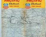 Union Pacific Railroad Passenger Time Tables April 1962 Route Map Cover - $11.88