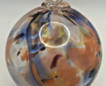 Vintage Art Glass Swirl Blue Orange White Ornament U258/12 - £40.08 GBP