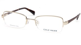 New Cole Haan CH5003 717 Gold Eyeglasses Frame 50-18-135mm B32mm - £50.91 GBP