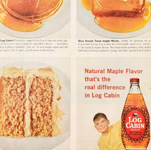1959 Log Cabin Maple Syrup Advertisement Breakfast Condiments Vintage DW... - $29.99