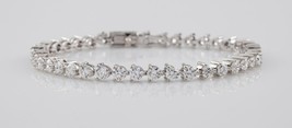 18k White Gold Diamond Tennis Bracelet TDW = 7.00 cts G Color VS Clarity... - £6,355.69 GBP