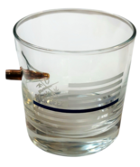 Thin Blue Line ROCK Glass w/CNC&#39;d Copper Bullet (Lead/Gunpowder Free) Se... - $22.72