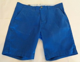 Jachs Ny Size 32 Waist Bleecker Fit Blue Flat Front New Mens Shorts - $69.30