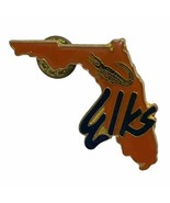 Florida Alligator Elks Lodge BPOE Benevolent Protective Order Enamel Hat... - $7.95