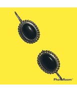 925 Sterling Silver Black Onyx Dangle Drop Gemstone  - $65.78 CAD