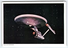 1977 Star Trek USS Enterprise Chrome Postcard Vintage Sci-Fi Collectible - $5.66