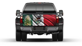 Mexican Flag St. Jude Tailgate Wrap Vinyl Graphic Decal Sticker Truck Ca... - £54.75 GBP