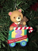 Vintage Hallmark Baby&#39;s Second Christmas Ornament 2000 Box Has Wear Marks On It - £9.02 GBP