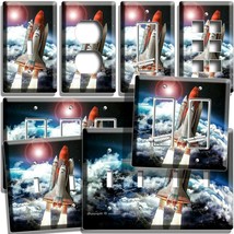 Space Shuttle Launch Planet Earth Light Switch Outlet Plates Celestial Art Decor - £14.25 GBP+