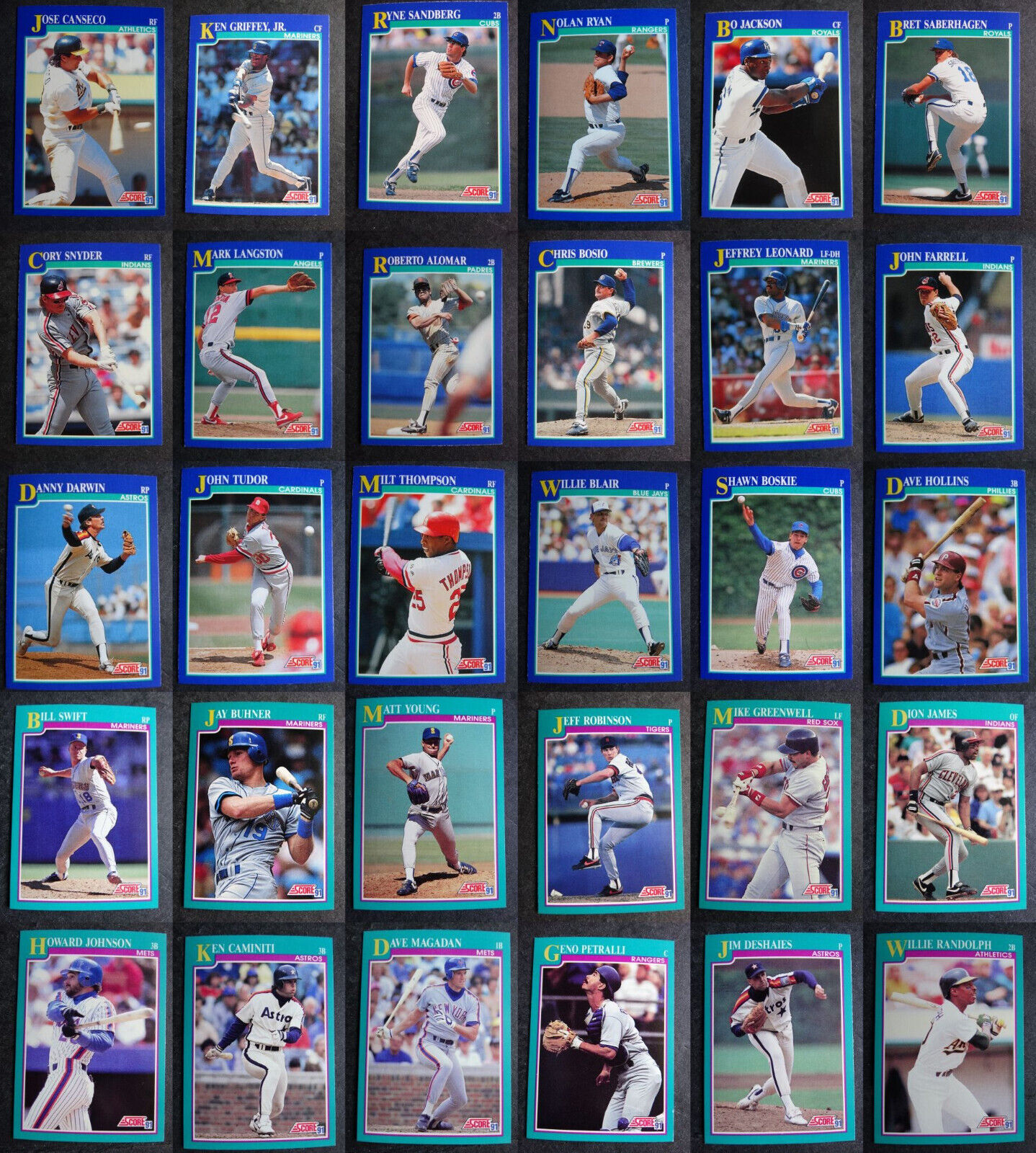 Primary image for 1991 Score Baseball Cards Complete Your Set You U Pick From List 1-225