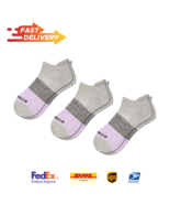 3 PACK BOMBAS Women&#39;s Ankle Socks (Wisteria/Grey, Medium) - $27.64 CAD