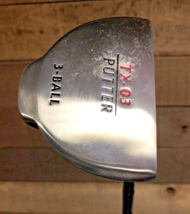 USED RH Petite Ladies TX-03 3-Ball Golf Putter (34 Inches) Steel Shaft 5511-LTXP - £80.74 GBP