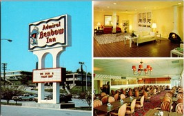 Admiral Benbos Inn 823 Murfreesboro Road Nashville Tenn. Vintage Postcard - £5.29 GBP