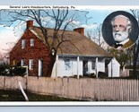 General Lee Headquarters w Inset Gettysburg Pennsylvania PA UNP WB Postc... - $3.91