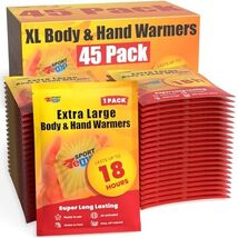 Large Hand &amp; Body Warmers 45 Pack - Up to 18 Hours of Heat Super Long La... - $17.54