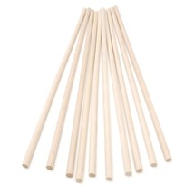 Dowel Rod - Wood - 1/4 x 12 inches - 10 pieces - £10.20 GBP