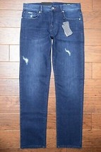 Armani Exchange A|X J16 Men&#39;s Straight Fit Scraped Stretch Cotton Jeans 32R - £48.91 GBP