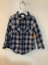 Okie Dokie Plaid Long sleeve shirt size 2T - £3.95 GBP