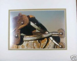 Spurs by David Stoecklein Western Cowboy Double Matted Print Fits 8x10 Frame - £15.63 GBP
