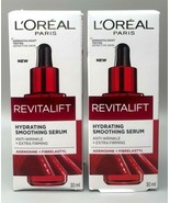 L&#39;Oreal Revitalift Anti-Wrinkle Hydrating Smoothing Serum 1 Oz 30 ml 2 P... - £7.93 GBP