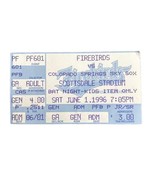 1996 PCL Ticket Colorado Springs Sky Sox vs. Phoenix Firebirds Helton Wa... - €8,64 EUR