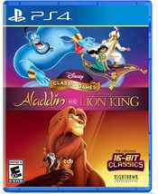 Disney Classic Games Aladdin + Lion King PS4 New! Snes, Genesis, Gameboy - £17.21 GBP
