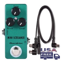 Mosky Mini Screamer + PDC-3 Cable Upgraded TS9 Guitar Pedal Overdrive Di... - £25.10 GBP