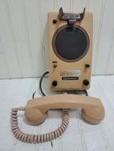 Vtg UNITRONICS LIC-120-WM Wall Mount Intercom Telephone Corded Handset &amp; Speaker - £69.12 GBP