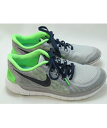 NIKE Free 5.0 GS Running Shoes Boys Size 6 US Excellent Plus Condition Grey - £38.05 GBP