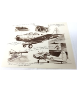 TBD Devastator Plane Art Print Drawing McDonnell Douglas 1986 75th Anniv... - $23.70