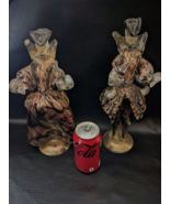 1950 Murano Avem Paire Femme Homme King Reine Femme Couple Figurine Doré... - $9,268.62 MXN