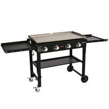 Commercial Griddle on Cart, 36&quot; Heavy Duty Manual Flat Top Griddle, Outdoor Cook - £259.15 GBP