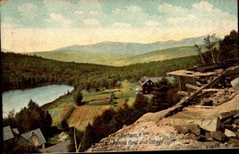 Gorham NH-New Hampshire, Leadmine Pond &amp; Cottage Vintage 1910  BK63 - £4.74 GBP