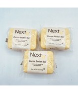 Next 1 COCOA BUTTER BAR SOAP 5 oz Lot Of 3 100% Vegetable Oils Soap Base - $21.77