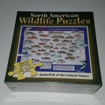 NEW North American Wildlife Puzzle Fish Gamefish United States Jigsaw 550 Pieces - £11.83 GBP
