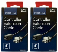 NEW 2-Pack Insignia NS-GNESCEC17 Controller Extension Cable NES Classic ... - $6.46