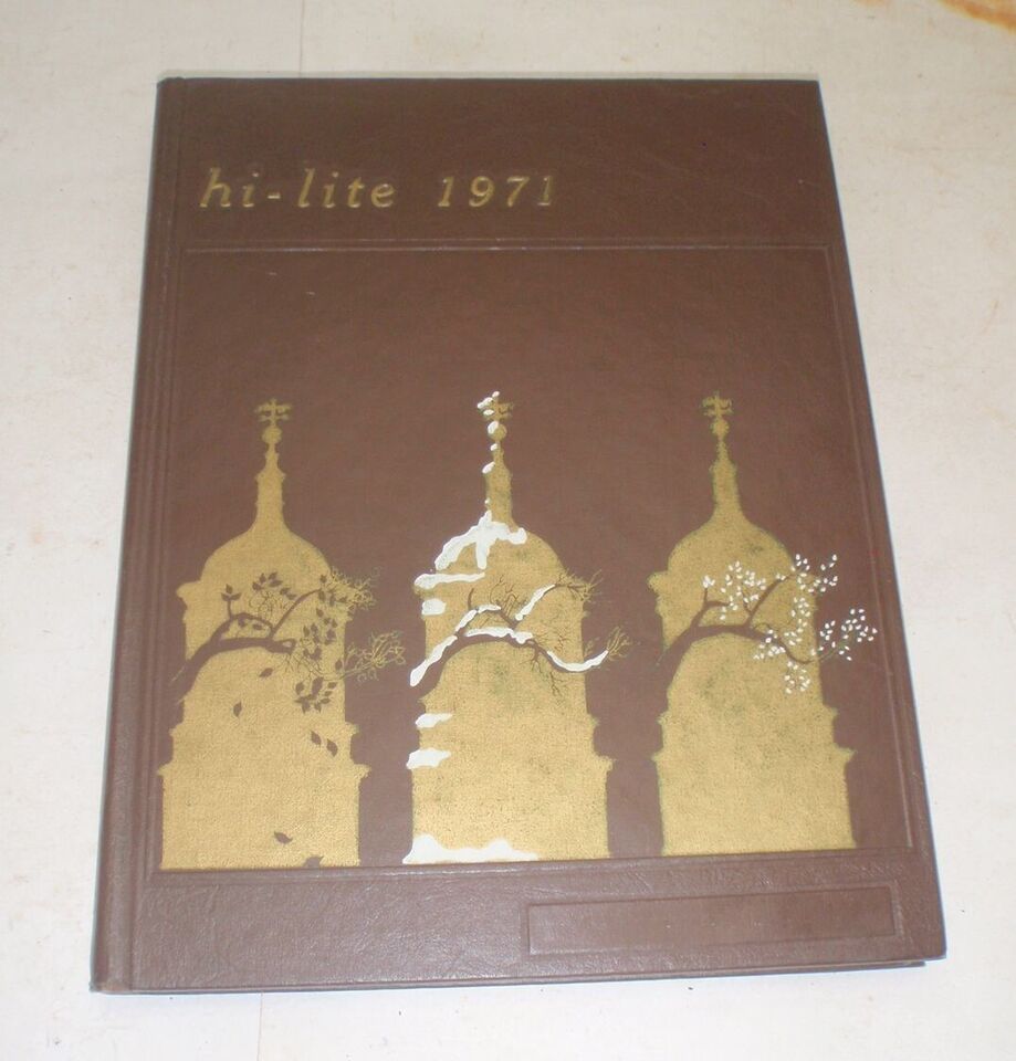 Charles F. Brush 1971 High School Yearbook - Hi-Lite - Lyndhurst Ohio OH - £41.25 GBP