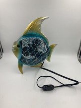 Deco Breeze Decorative Fan Two Speed Tropical Fish Tabletop Ocean Colorful - $46.40