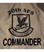 DISCONTINUED 20TH SFS SECURITY FORCES SQUADRON COMMANDER SAND UNIT T SHI... - $28.96