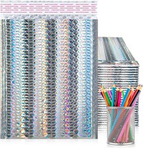 8.5x11 - 25 Metallic Bubble Mailers Padded Shipping Envelopes Mirrored Hologram - £26.82 GBP